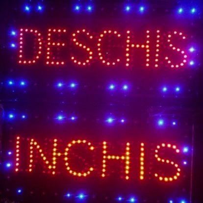 Panou luminos cu LED-uri - INCHIS / DESCHIS